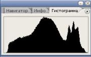 Гистограмма фото 1 - пример хорошей гистограммы.